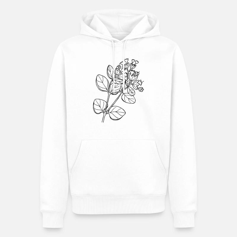 Macfarlane clock - Sweat à capuche Premium bio Homme - blanc
