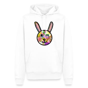 Der Osterhase - Männer Premium Bio Hoodie - Weiß - Vorne - Nico (187cm)