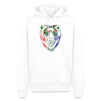 South Africa - Men’s Premium Organic Hoodie - white - Front - Nico (187cm)