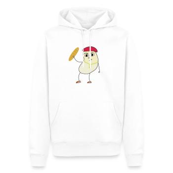 le$bean - Männer Premium Bio Hoodie - Weiß - Vorne - Nico (187cm)