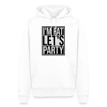im fat lets party - Männer Premium Bio Hoodie - Weiß - Vorne - Nico (187cm)