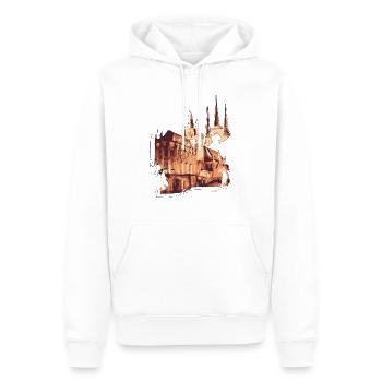 Kirche - Männer Premium Bio Hoodie - Weiß - Vorne - Nico (187cm)