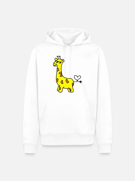 giraffe cool - Men’s Premium Organic Hoodie - white