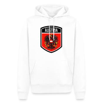 Autriche Europe Alpes Landmark Vienne - Sweat à capuche Premium bio Homme - blanc - Devant - Nico (187cm)