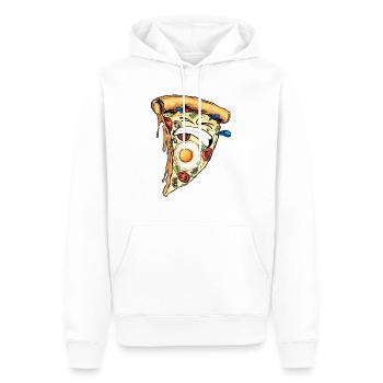 pizza harter humor soufrance schwieriges zähnezeichnen - Männer Premium Bio Hoodie - Weiß - Vorne - Nico (187cm)