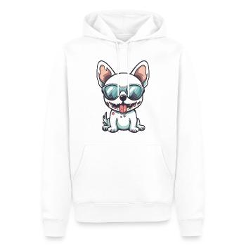 Hund Halloween Zombie Sonnenbrille - Männer Premium Bio Hoodie - Weiß - Vorne - Nico (187cm)