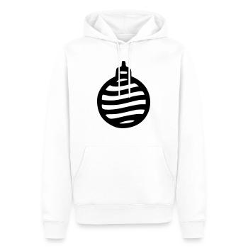 Boule de Noël - Sweat à capuche Premium bio Homme - blanc - Devant - Nico (187cm)