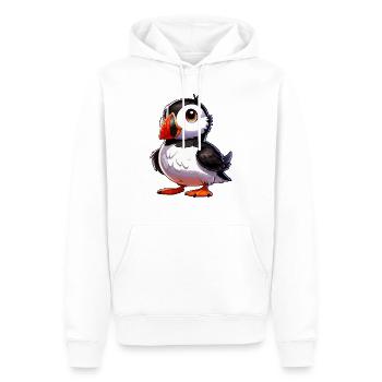 Papageitaucher - Männer Premium Bio Hoodie - Weiß - Vorne - Nico (187cm)