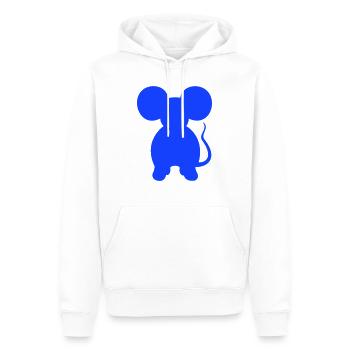 Maus Mäuschen Süße Kleine Ratte Nager Silhouette - Männer Premium Bio Hoodie - Weiß - Vorne - Nico (187cm)