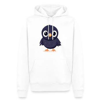 kleiner Rabe - Männer Premium Bio Hoodie - Weiß - Vorne - Nico (187cm)
