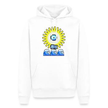 Picsart 25 06 12 21 24 38 167 - Sweat à capuche Premium bio Homme - blanc - Devant - Nico (187cm)
