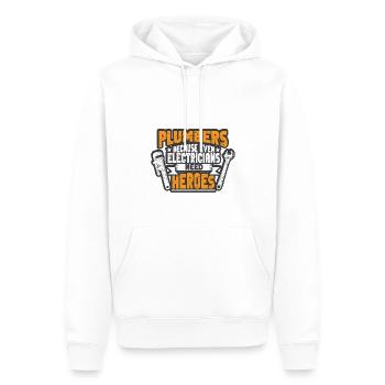 Handwerker Installateur Spruch Klempner - Männer Premium Bio Hoodie - Weiß - Vorne - Nico (187cm)