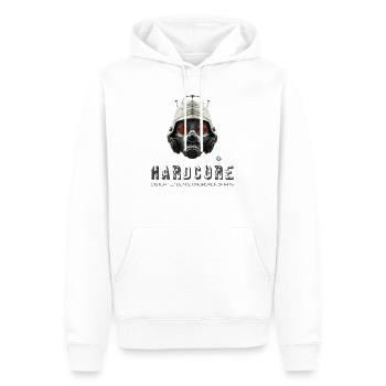 Hardcore - Verzerrte Beats Ungebrochene Geister - Männer Premium Bio Hoodie - Weiß - Vorne - Nico (187cm)