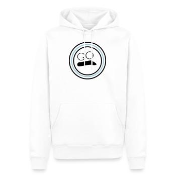 Cute emotional face huh - Men’s Premium Organic Hoodie - white - Front - Nico (187cm)