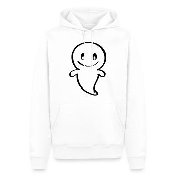 Freundlicher Geist Halloween Spuken - Männer Premium Bio Hoodie - Weiß - Vorne - Nico (187cm)