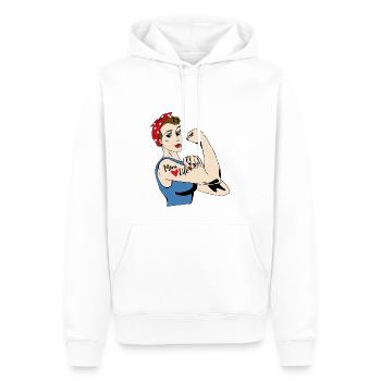 Muttertag - Männer Premium Bio Hoodie - Weiß - Vorne - Nico (187cm)