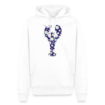 Homard - Sweat à capuche Premium bio Homme - blanc - Devant - Nico (187cm)