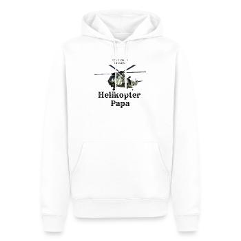Proud helicopter dad - Men’s Premium Organic Hoodie - white - Front - Nico (187cm)