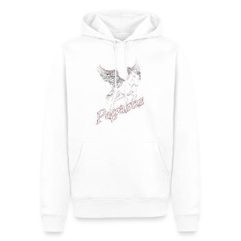 Pegasus! Das fliegende Pferd! - Männer Premium Bio Hoodie - Weiß - Vorne - Nico (187cm)