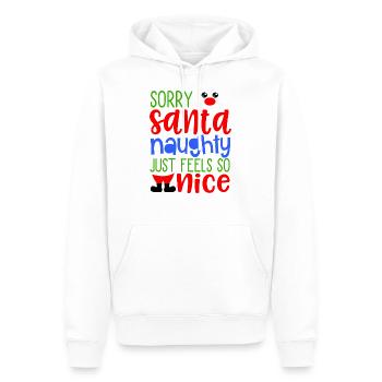 Naughty Feels Nice Schmutzig versaut - Männer Premium Bio Hoodie - Weiß - Vorne - Nico (187cm)
