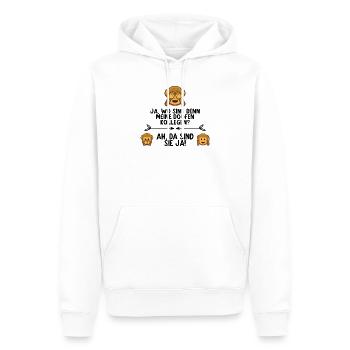 Lustiger Spruch für Arbeitskollegen Abschied Kolle - Männer Premium Bio Hoodie - Weiß - Vorne - Nico (187cm)