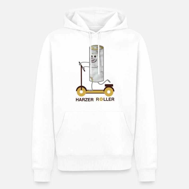Harzer Roller (b) - Männer Premium Bio Hoodie - Weiß