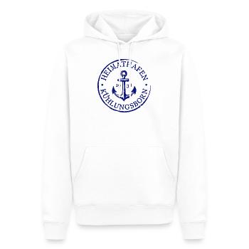 Heimathafen Kühlungsborn 1938 Andenken Geschenk - Männer Premium Bio Hoodie - Weiß - Vorne - Nico (187cm)