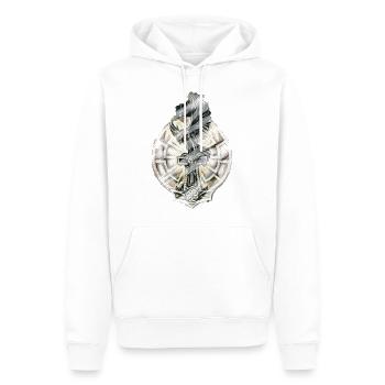 Marteau de Thor - Sweat à capuche Premium bio Homme - blanc - Devant - Nico (187cm)