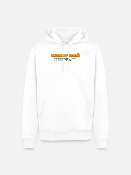 Mission erfüllt - Männer Premium Bio Hoodie - Weiß