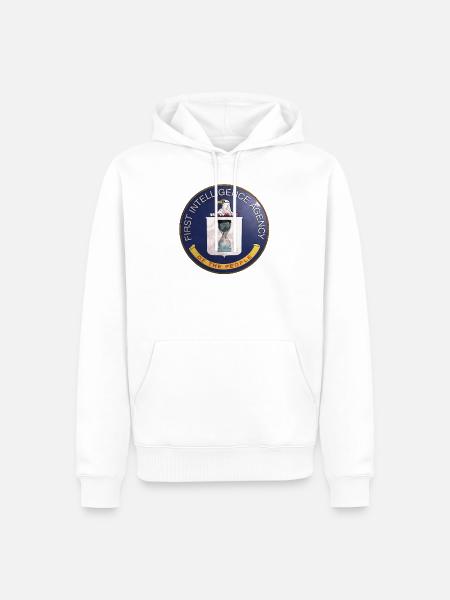 Erster Geheimdienst des Volkes - Männer Premium Bio Hoodie - Weiß