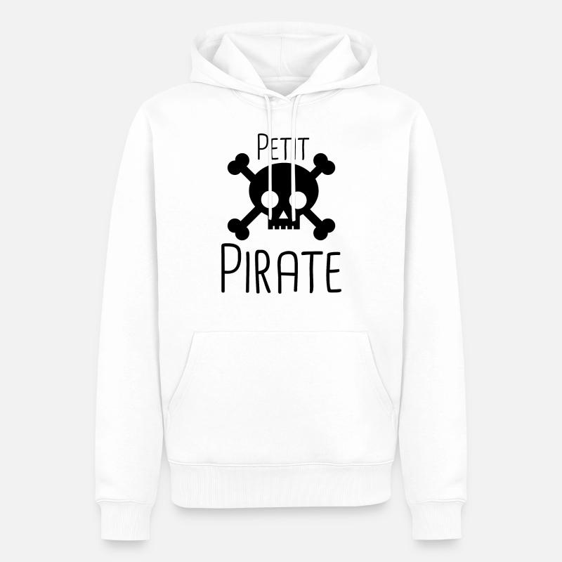 petit pirate - Sweat à capuche Premium bio Homme - blanc