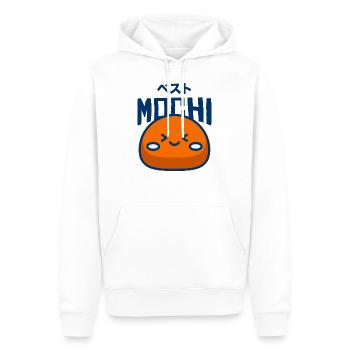 Mochi | Cuisine de rue japonaise - Sweat à capuche Premium bio Homme - blanc - Devant - Nico (187cm)