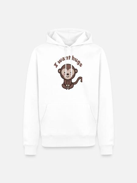 Toddler incinta tutina principessa nipote - Herre Premium økologisk hoodie - hvid