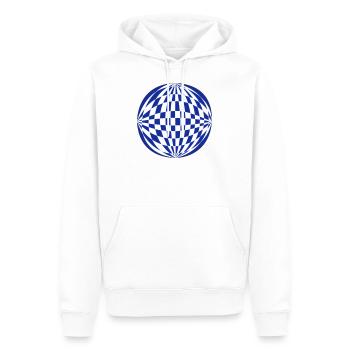 Kugel 3D - Männer Premium Bio Hoodie - Weiß - Vorne - Nico (187cm)