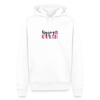 Reine du Shopping - Sweat à capuche Premium bio Homme - blanc - Devant - Nico (187cm)