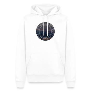 Barcelona - Männer Premium Bio Hoodie - Weiß - Vorne - Nico (187cm)