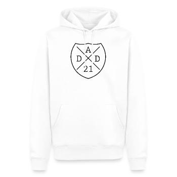 Papa 2021 Vaterschaft Vatertag - Männer Premium Bio Hoodie - Weiß - Vorne - Nico (187cm)