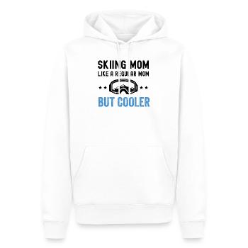Skiing Mom Ski Skifahren Funny Lustig Mama Mutter - Männer Premium Bio Hoodie - Weiß - Vorne - Nico (187cm)