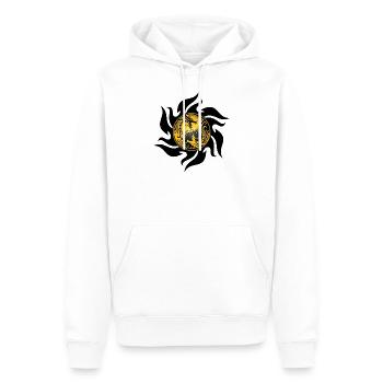 I Love Dragons, Dragons, Dragons Lover, Dragons Ho - Sweat à capuche Premium bio Homme - blanc - Devant - Nico (187cm)