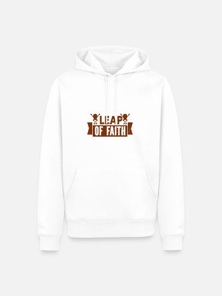 Frosch - Amphibie Tier - Männer Premium Bio Hoodie - Weiß