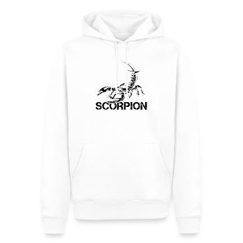scorpion scorpio skorpion symbol Logo icon sketch - Männer Premium Bio Hoodie - Weiß - Vorne - Nico (187cm)