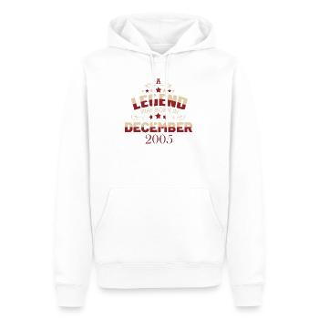 18th Birthday Legend December 2005 - Men’s Premium Organic Hoodie - white - Front - Nico (187cm)