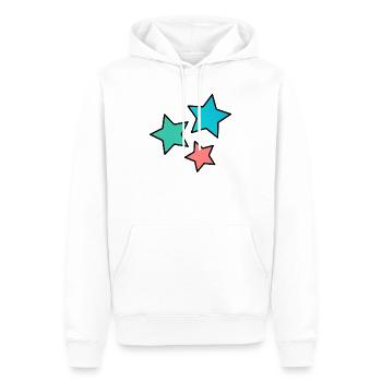 MAÎTRESSE. MERCI. MERCI MAÎTRESSE - Sweat à capuche Premium bio Homme - blanc - Devant - Nico (187cm)
