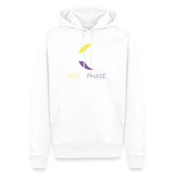 LGBTQ Pride Month - Not a Phase - Non-Binary - Men’s Premium Organic Hoodie - white - Front - Nico (187cm)