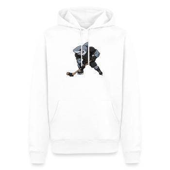 Propriétaire de Megalodon Joueur de hockey fort Cool - Sweat à capuche Premium bio Homme - blanc - Devant - Nico (187cm)