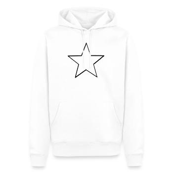 Illustration stellaire - Sweat à capuche Premium bio Homme - blanc - Devant - Nico (187cm)