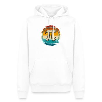 T-shirt emblème Pi Spectrum - Sweat à capuche Premium bio Homme - blanc - Devant - Nico (187cm)
