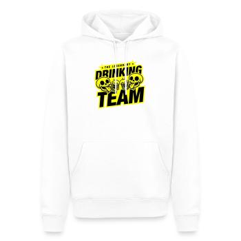Drinking Team Skeleton Beer - Men’s Premium Organic Hoodie - white - Front - Nico (187cm)