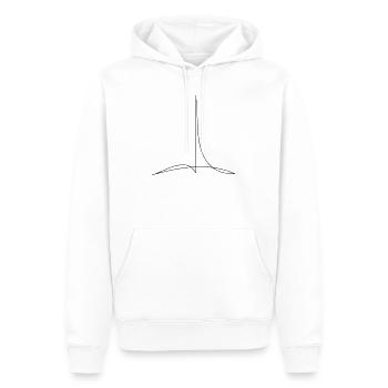 Dirigent 4/4 Takt - Männer Premium Bio Hoodie - Weiß - Vorne - Nico (187cm)