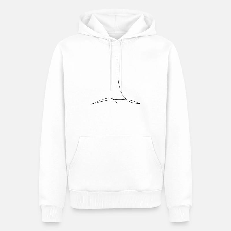 Dirigent 4/4 Takt - Männer Premium Bio Hoodie - Weiß